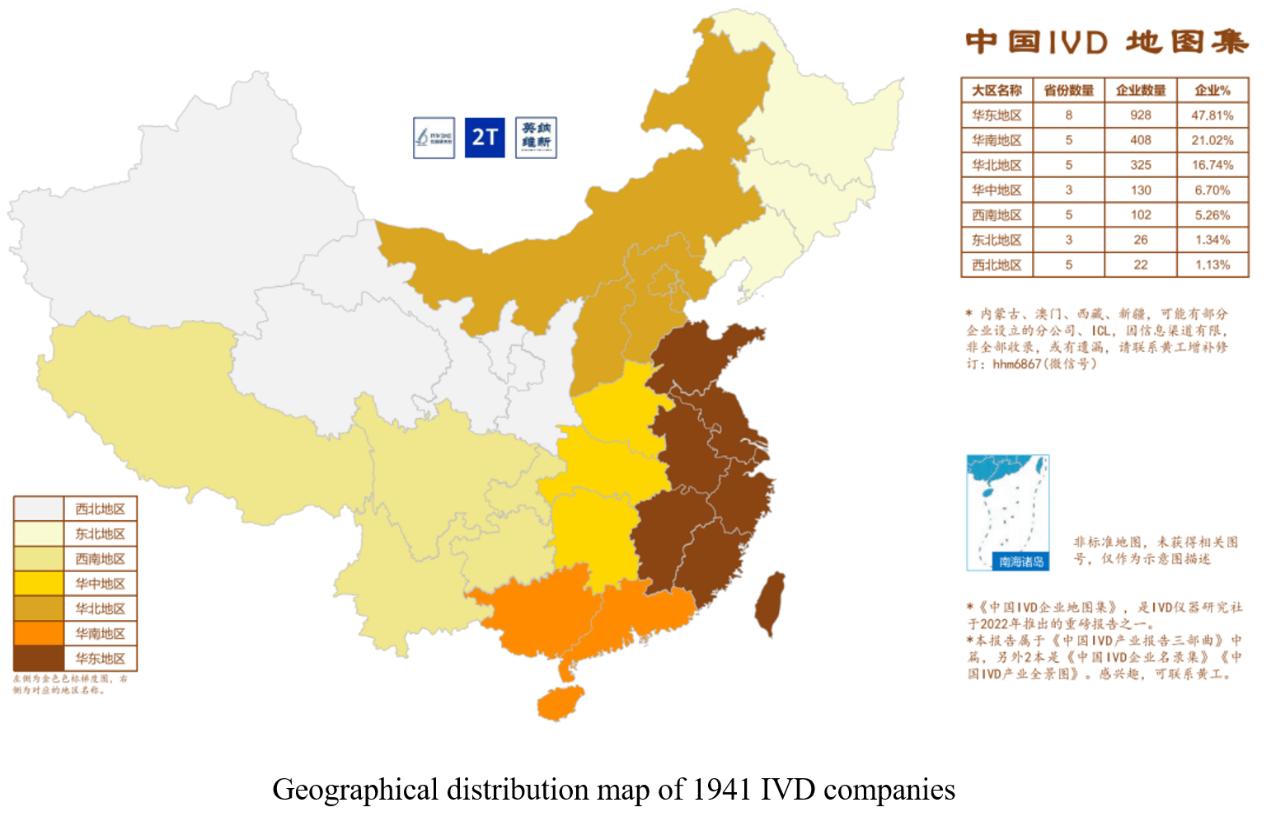 یک نمای جغرافیایی از صنعت IVD چین